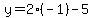 y=2%2A%28-1%29-5