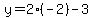 y=2%2A%28-2%29-3