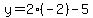 y=2%2A%28-2%29-5
