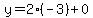 y=2%2A%28-3%29%2B0
