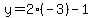 y=2%2A%28-3%29-1
