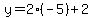y=2%2A%28-5%29%2B2