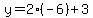 y=2%2A%28-6%29%2B3