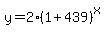 y=2%2A%281%2B439%29%5Ex