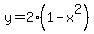y=2%2A%281-x%5E2%29