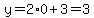 y=2%2A0%2B3=3