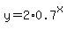 y=2%2A0.7%5Ex