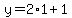 y=2%2A1%2B1