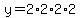 y=2%2A2%2A2%2A2