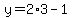 y=2%2A3-1