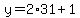 y=2%2A31%2B1