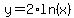 y=2%2Aln%28x%29
