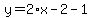 y=2%2Ax-2-1