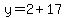 y=2%2B17