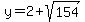 y=2%2Bsqrt%28154%29
