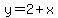 y=2%2Bx