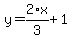 y=2%2F3%2Ax%2B1