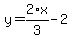 y=2%2F3%2Ax-2