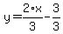 y=2%2F3%2Ax-3%2F3
