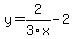 y=2%2F3x-2