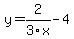 y=2%2F3x-4