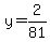 y=2%2F81