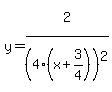 y=2%5E%22%22%2F%284%28x%2B3%2F4%29%29%5E2