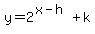 y=2%5E%28x-h%29%2Bk