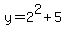 y=2%5E2%2B5