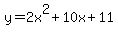 y=2+x%5E2%2B10+x%2B11
