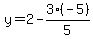 y=2-3%2A%28-5%29%2F5