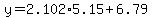 y=2.102%2A5.15%2B6.79
