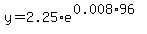 y=2.25%2Ae%5E%280.008%2A96%29