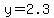 y=2.3