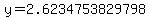y=2.6234753829798