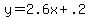 y=2.6x%2B.2