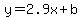 y=2.9x%2Bb