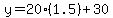 y=20%281.5%29%2B30