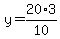 y=20%2A3%2F10