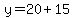 y=20%2B15