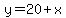 y=20%2Bx