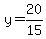 y=20%2F15