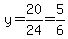 y=20%2F24=5%2F6