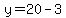 y=20-3