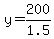 y=200%2F1.5