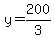 y=200%2F3