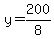 y=200%2F8