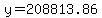 y=208813.86