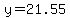y=21.55