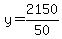 y=2150%2F50